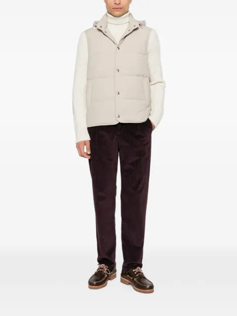 Eleventy quilted hooded gilet