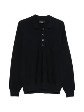 AROVESCIO half-button sweater