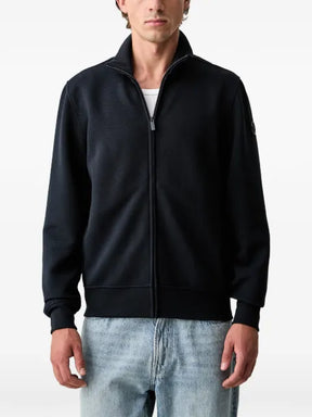 Colmar ribbed jacquard zip-up sweatshirt