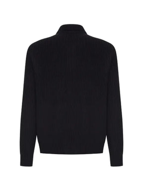 Zanone ribbed-knit wool jacket