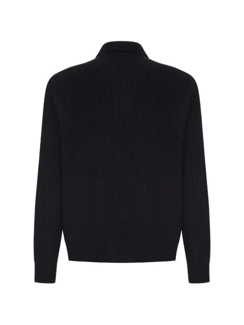 Zanone ribbed-knit wool jacket