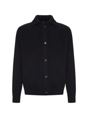 Zanone ribbed-knit wool jacket