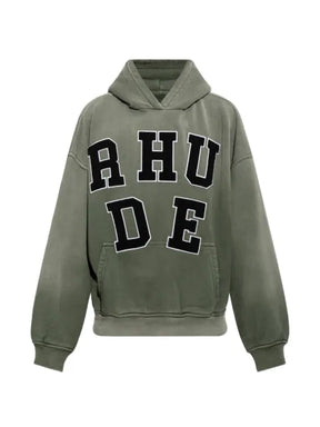RHUDE logo-patch hoodie