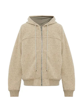 Rick Owens zip-up drawstring hooded jacket