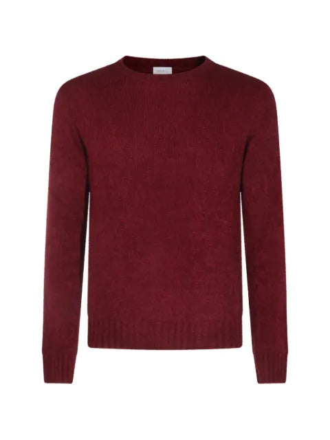 04651 / A TRIP IN A BAG crew-neck bouclé-knit sweater