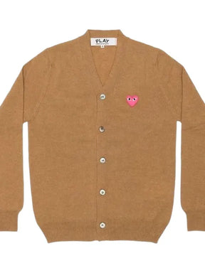 Comme Des Garçons Play heart-patch V-neck cardigan