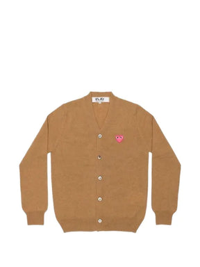 Comme Des Garçons Play heart-patch V-neck cardigan