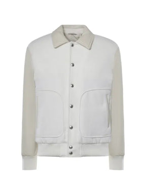 Eleventy panelled press-stud jacket