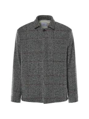 Eleventy checked shirt jacket