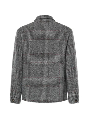 Eleventy checked shirt jacket