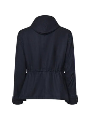 Eleventy hooded multi-pocket jacket