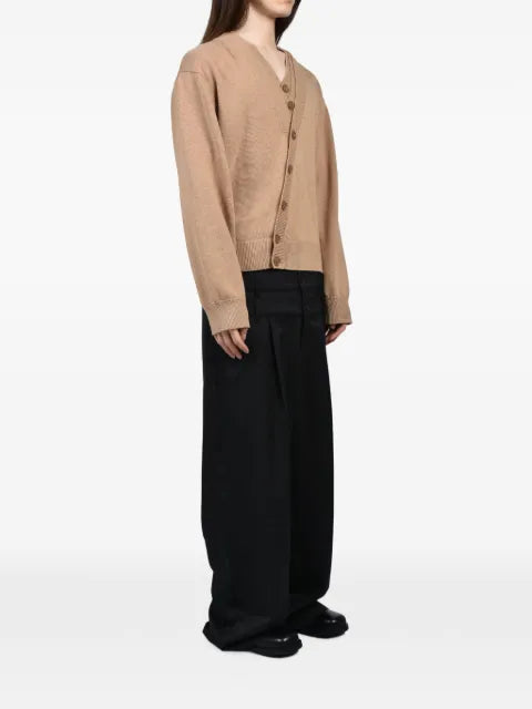 3.PARADIS layered-collar embroidered cardigan