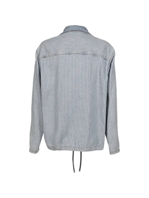 Marni striped denim shirt jacket