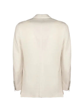 Eleventy double-breasted peak-lapel blazer