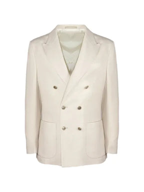 Eleventy double-breasted peak-lapel blazer
