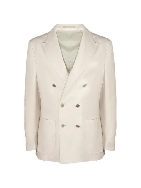Eleventy double-breasted peak-lapel blazer