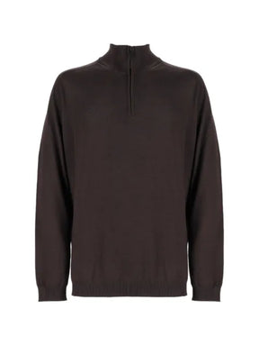 Premiata half-zip knitted sweater