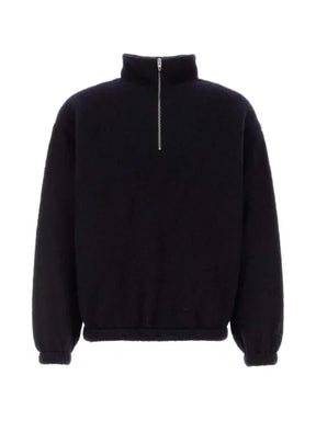 Jil Sander quarter-zip wool-blend sweater