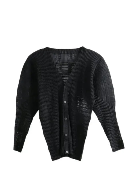 Homme Plissé Issey Miyake pleated semi-sheer shirt