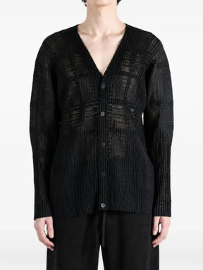 Homme Plissé Issey Miyake pleated semi-sheer shirt