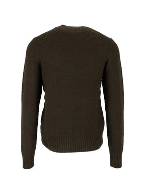 Circolo 1901 basket-weave crew-neck sweater