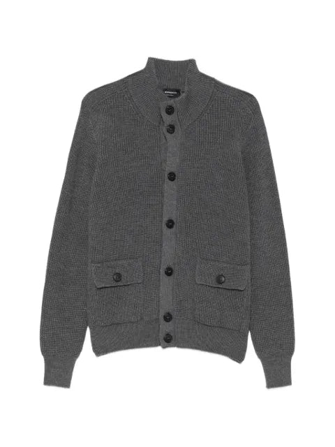 AROVESCIO button-up knit cardigan