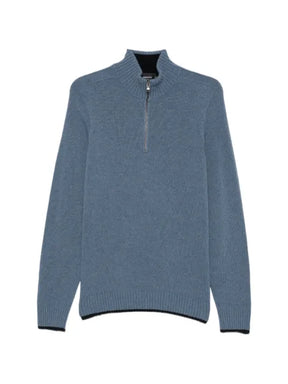 AROVESCIO ribbed-knit zip-fastening sweater