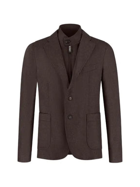 Incotex layered notched-lapels blazer