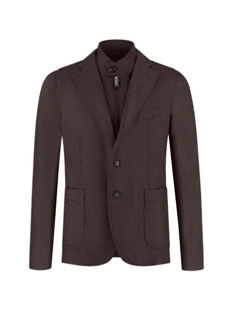 Incotex layered notched-lapels blazer