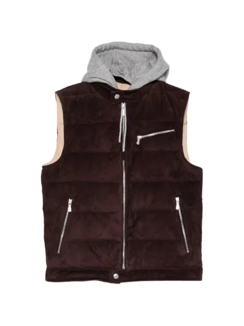 Eleventy quilted hooded gilet