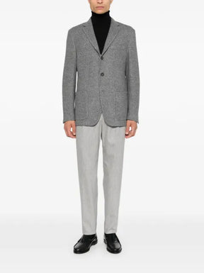 Eleventy single-breasted notched-lapel blazer