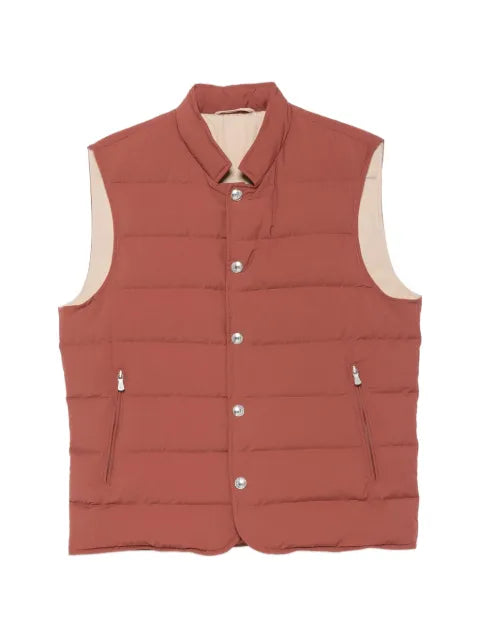 Eleventy quilted high-neck gilet