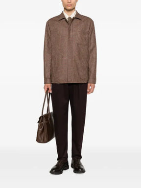 Eleventy houndstooth-patterned jacket