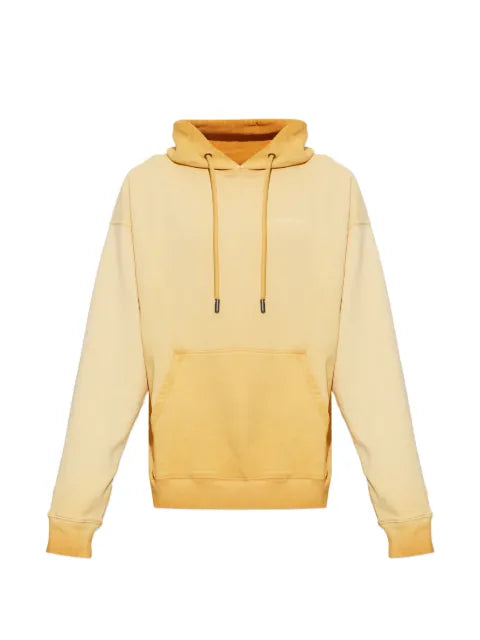 Off-White logo-print cotton hoodie