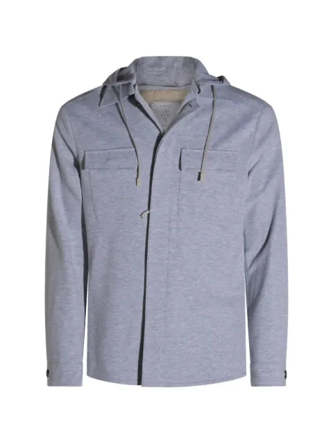 Eleventy hooded chest-pocket jacket