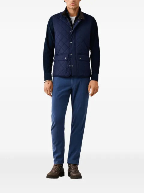Hackett London Kinloch diamond-quilted gilet