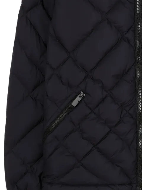 Burberry Check-stitch nylon Doversgreen puffer jacket