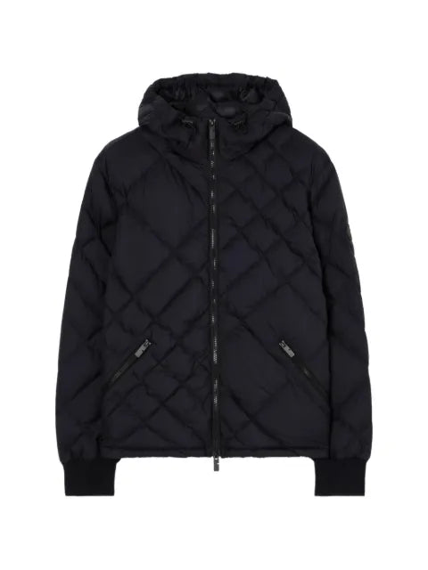 Burberry Check-stitch nylon Doversgreen puffer jacket