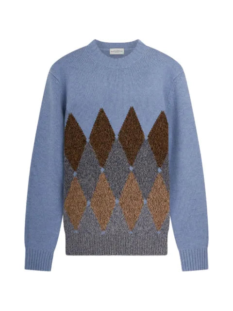 Ballantyne argyle-intarsia sweater