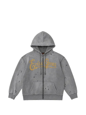 EVISU Genes Logo distressed hoodie
