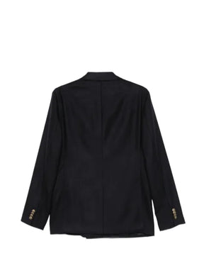 Caruso double-breasted peak-lapel jacket