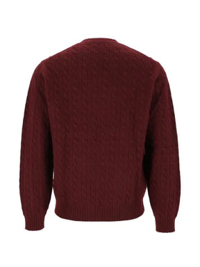 Eleventy cable-knit crew-neck sweater