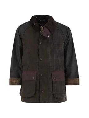 Barbour patchwork waxed cotton jacket