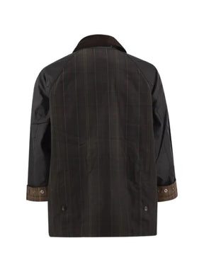 Barbour patchwork waxed cotton jacket