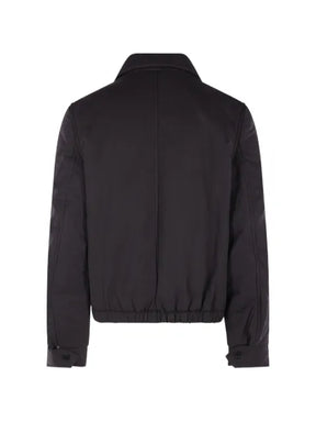 SALON C. LUNDMAN spread-collar zip-up jacket
