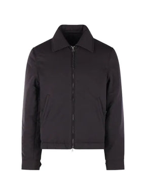 SALON C. LUNDMAN spread-collar zip-up jacket