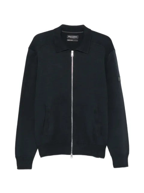 Marc O'Polo zip-up collared cardigan