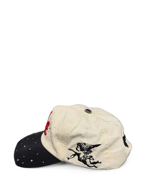 Mixed Emotion Me logo-embroidered rhinestone-embellished baseball cap