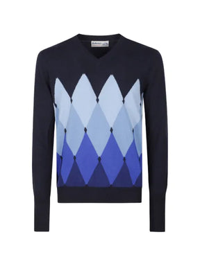 Ballantyne argyle V-neck sweater