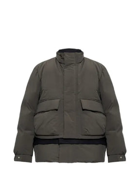 sacai layered-design puffer jacket